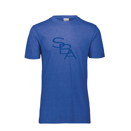 [FTSCUBRY-YS-LOGO2] Decker Youth Tri-Blend T-Shirt - Short Sleeve (Youth S, Royal, Logo 2)