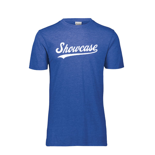 [FTSCUBRY-YS-LOGO3] Decker Youth Tri-Blend T-Shirt - Short Sleeve (Youth S, Royal, Logo 3)