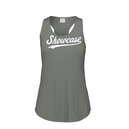 [FT0TUBGY-FAS-LOGO3] Ladies Tri Blend Tank Top (Female Adult S, Gray, Logo 3)