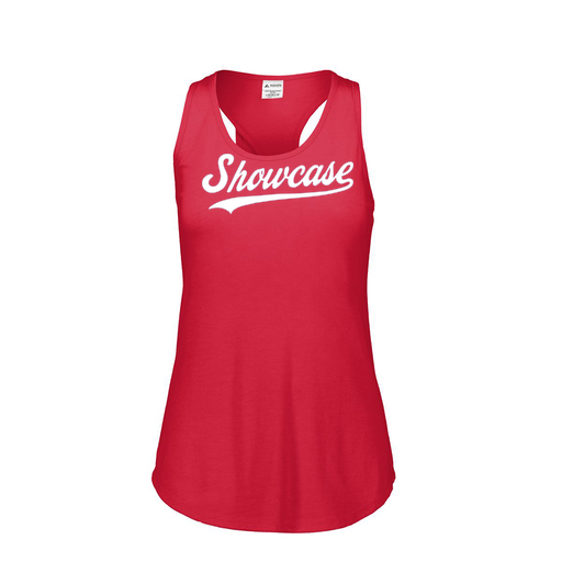 [3078.V96.S-LOGO3] Ladies Tri Blend Tank Top (Female Adult S, Red, Logo 3)