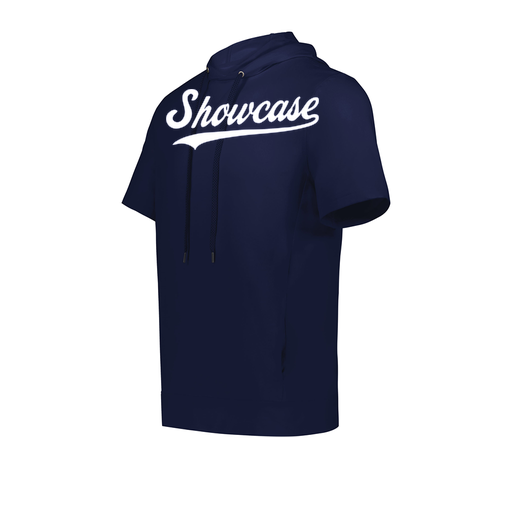 [222605.065.S-LOGO3] YOUTH VENTURA SOFT KNIT SHORT SLEEVE HOODIE (Youth S, Navy, Logo 3)