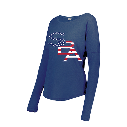 [FTLCUBRY-FAXS-LOGO1] Ladies LS Ultra-blend T-Shirt (Female Adult XS, Royal, Logo 1)